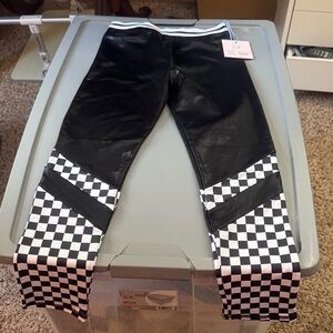 More Than Magic Black and White Checkered Leggings